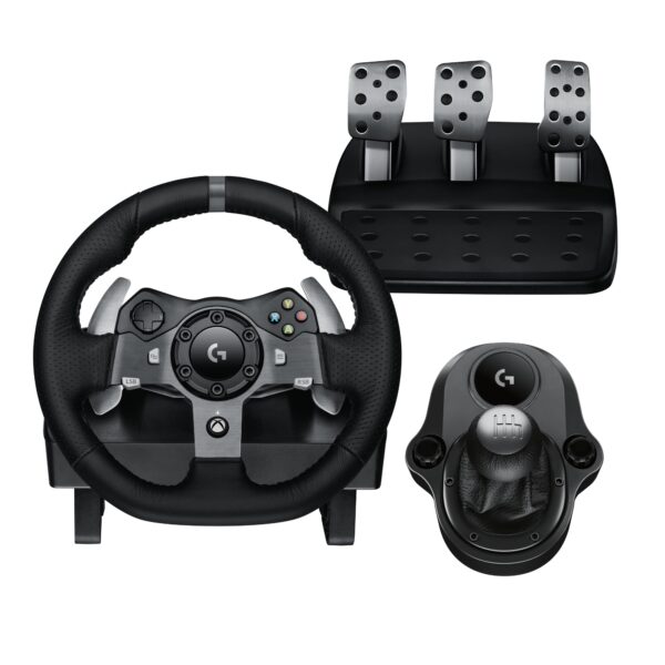 Volante para Juegos de Carreras Logitech G920 941-000121 con Pedales compatible con Xbox y PC