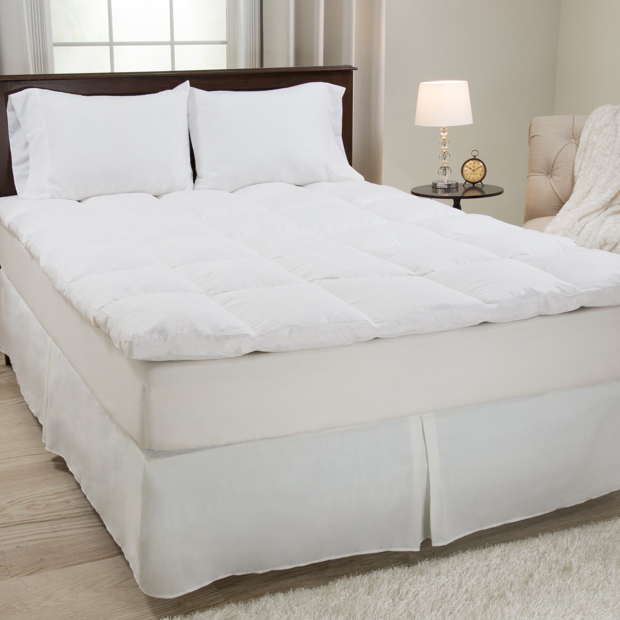 Version 1.0.0 Almohada de plumas de pato Bedford Home 64A-68861 blanca tamaño estándar relleno 100% plumas naturales
