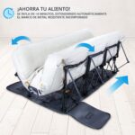 Colchón inflable de cama con marco y funda rodante Ivation EZ-Bed IV-IAEZBQA120BG bomba integrada autoapagado