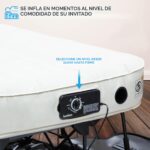Colchón inflable de cama con marco y funda rodante Ivation EZ-Bed IV-IAEZBQA120BG bomba integrada autoapagado