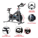 Bicicleta Estacionaria ASUNA 5150 Resistencia Magnética Ajustable Manillar y Asiento Regulable Volante 37.5 lb Pedales S