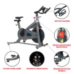 Bicicleta Estacionaria ASUNA 5150 Resistencia Magnética Ajustable Manillar y Asiento Regulable Volante 37.5 lb Pedales S
