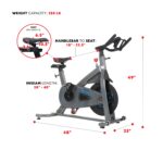 Bicicleta Estacionaria ASUNA 5150 Resistencia Magnética Ajustable Manillar y Asiento Regulable Volante 37.5 lb Pedales S