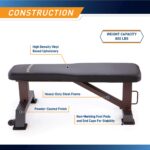 Steelbody Banco de pesas utilitario Deluxe para gimnasio en casa, levantamiento de pesas y entrenamiento de fuerza