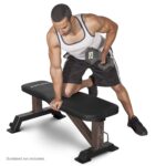 Steelbody Banco de pesas utilitario Deluxe para gimnasio en casa, levantamiento de pesas y entrenamiento de fuerza