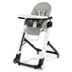 Peg Perego Siesta, Silla Alta Plegable y Reclinable Crece Con el Bebé, Altura Ajustable, Limpieza Rápida y Ruedas Fácile