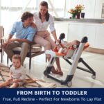 Peg Perego Siesta, Silla Alta Plegable y Reclinable Crece Con el Bebé, Altura Ajustable, Limpieza Rápida y Ruedas Fácile