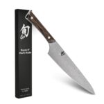 Shun Kanso - Cuchillo de chef de 8 pulgadas, cuchillo de cocina japonés hecho a mano, hoja de acero inoxidable AUS10A, m