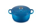 Juego de horno holandés Le Creuset MS1605 59SS de hierro fundido esmaltado 5 piezas azul marsella