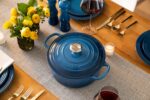 Juego de horno holandés Le Creuset MS1605 59SS de hierro fundido esmaltado 5 piezas azul marsella