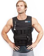 RUNmax Chaleco con peso ajustable de 20 libras a 150 libras con opción de hombreras para hombres y mujeres
