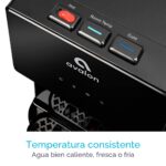 Dispensador de agua Avalon A4BLWTRCLR de carga inferior con 3 temperaturas caliente fría y natural gabinete de acero ino