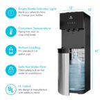 Dispensador de agua Avalon A4BLWTRCLR de carga inferior con 3 temperaturas caliente fría y natural gabinete de acero ino