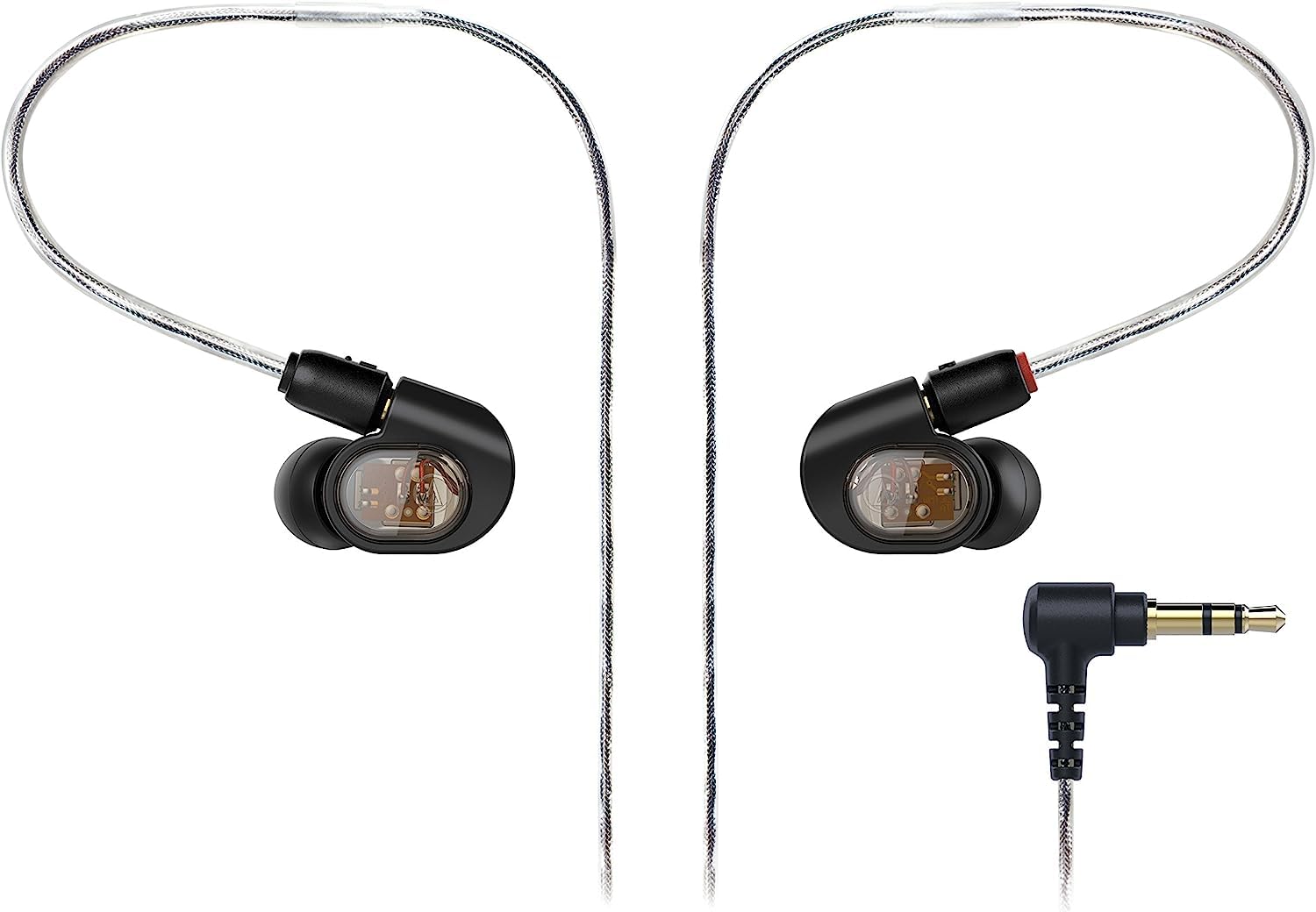 Audio-Technica ATH-E70 Auriculares profesionales con monitor intrauditivo, color negro