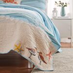 Juego de edredón bordado costero Greenland Home Fashions Maui GL-1512AMSK tamaño King California King 3 piezas