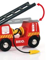 BRIO World - 33833 Central Fire Station | Juguete de 12 piezas para niños con camión de bomberos y accesorios para niños