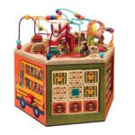 B. toys – Youniversity – Cubo de actividades de madera – Centro de aprendizaje y desarrollo – Juguetes para niños pequeñ