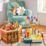 B. toys – Youniversity – Cubo de actividades de madera – Centro de aprendizaje y desarrollo – Juguetes para niños pequeñ