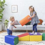 ECR4Kids SoftZone - Juego de trepar y gatear, bloques de construcción, surtido, 5 piezas