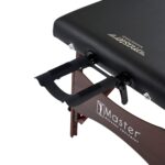 Master Massage Newport - Mesa de masaje portátil con cojín más denso de 2.5 pulgadas, madera dura teñida de nogal, cable