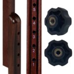 Master Massage Newport - Mesa de masaje portátil con cojín más denso de 2.5 pulgadas, madera dura teñida de nogal, cable