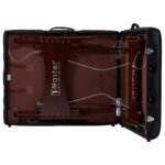 Master Massage Newport - Mesa de masaje portátil con cojín más denso de 2.5 pulgadas, madera dura teñida de nogal, cable