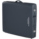 Master Massage Newport - Mesa de masaje portátil con cojín más denso de 2.5 pulgadas, madera dura teñida de nogal, cable