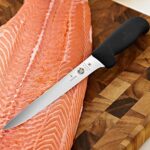 Juego de 7 piezas de cuchillos para barbacoa Victorinox, con mangos profesionales de Fibrox color negro, incluye funda d