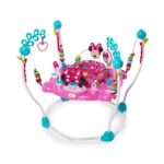 Bright Starts Disney Baby MINNIE MOUSE PeekABoo Centro de Actividades Saltador para Bebé con 8 Juguetes, Luces y Sonidos