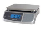 Báscula digital industrial y de cocina Escali M6630 capacidad 66 libras doble pantalla a prueba de derrames acero inoxid