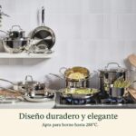 Batería de cocina Cuisinart Chefs Classic Steel 77-17N de acero inoxidable 17 piezas