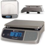 San Jamar Báscula digital de alimentos, funciona con pilas, con capacidad de 66 libras para cocinar, hornear, preparar c