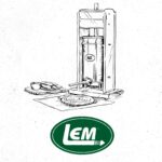 LEM Products Embutidora vertical de salchichas de acero inoxidable Mighty Bite con tubos de relleno de plástico de 5 lib