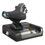 Control de vuelo para simulador Logitech G Saitek X52 945-000022 palanca acelerador pantalla LCD programable PC Windows