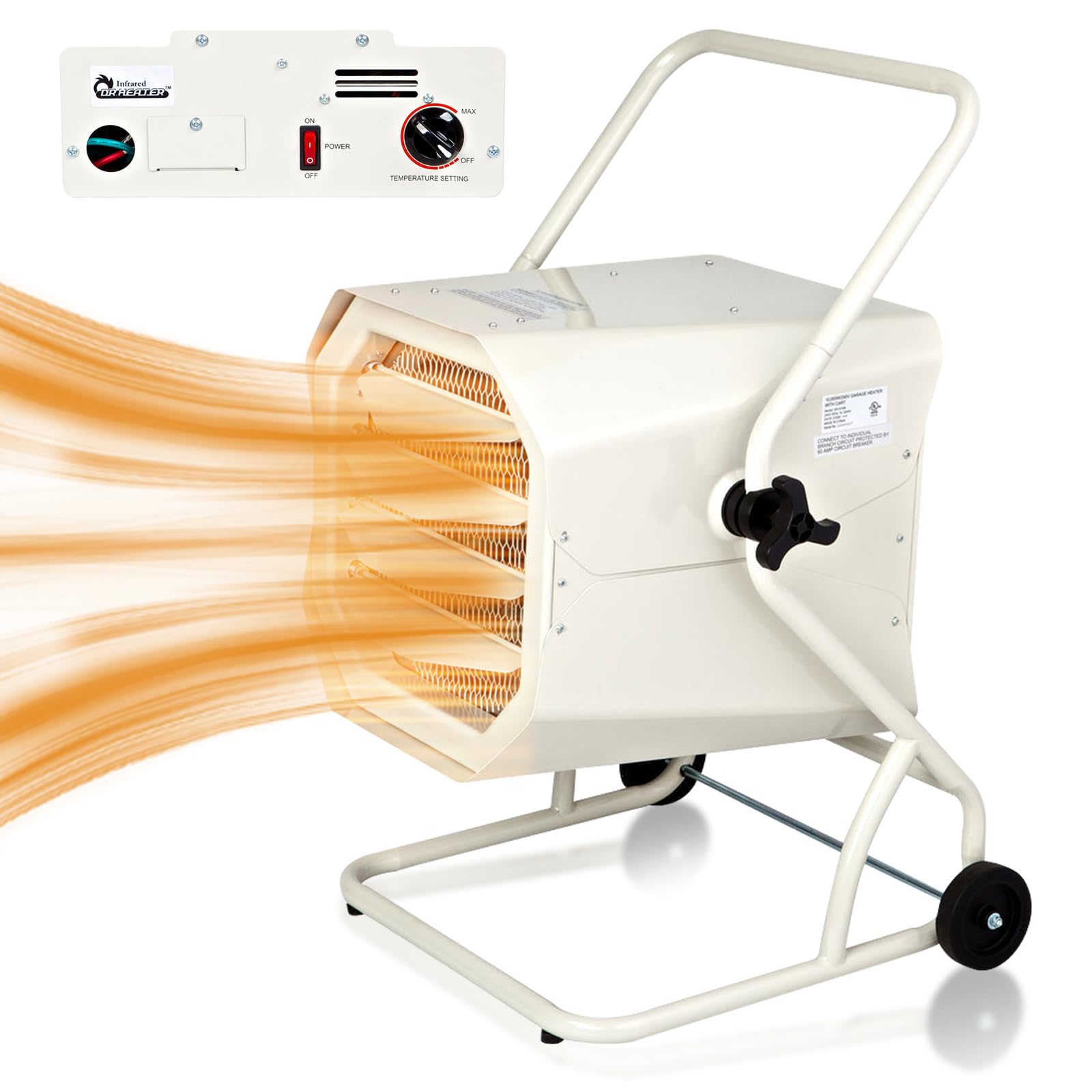 Version 1.0.0 Calentador Comercial Dr. Heater USA DR-910M 240 V 3,000/6,000 W para Negocio, Cochera y Taller
