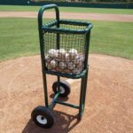 BSN Carrito de pelota de práctica de bateo deportivo, verde