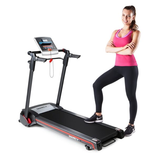 Caminadora Eléctrica Marcy JX-651BW Plegable Motor 2 HP 0.5-8.0 MPH 10 Programas Pantalla LCD Premontada