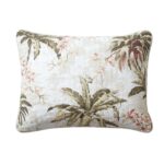 Juego de Edredón Reversible Tommy Bahama Bonny Cove Revman International 219348 algodón suave 3 piezas tamaño King marfi