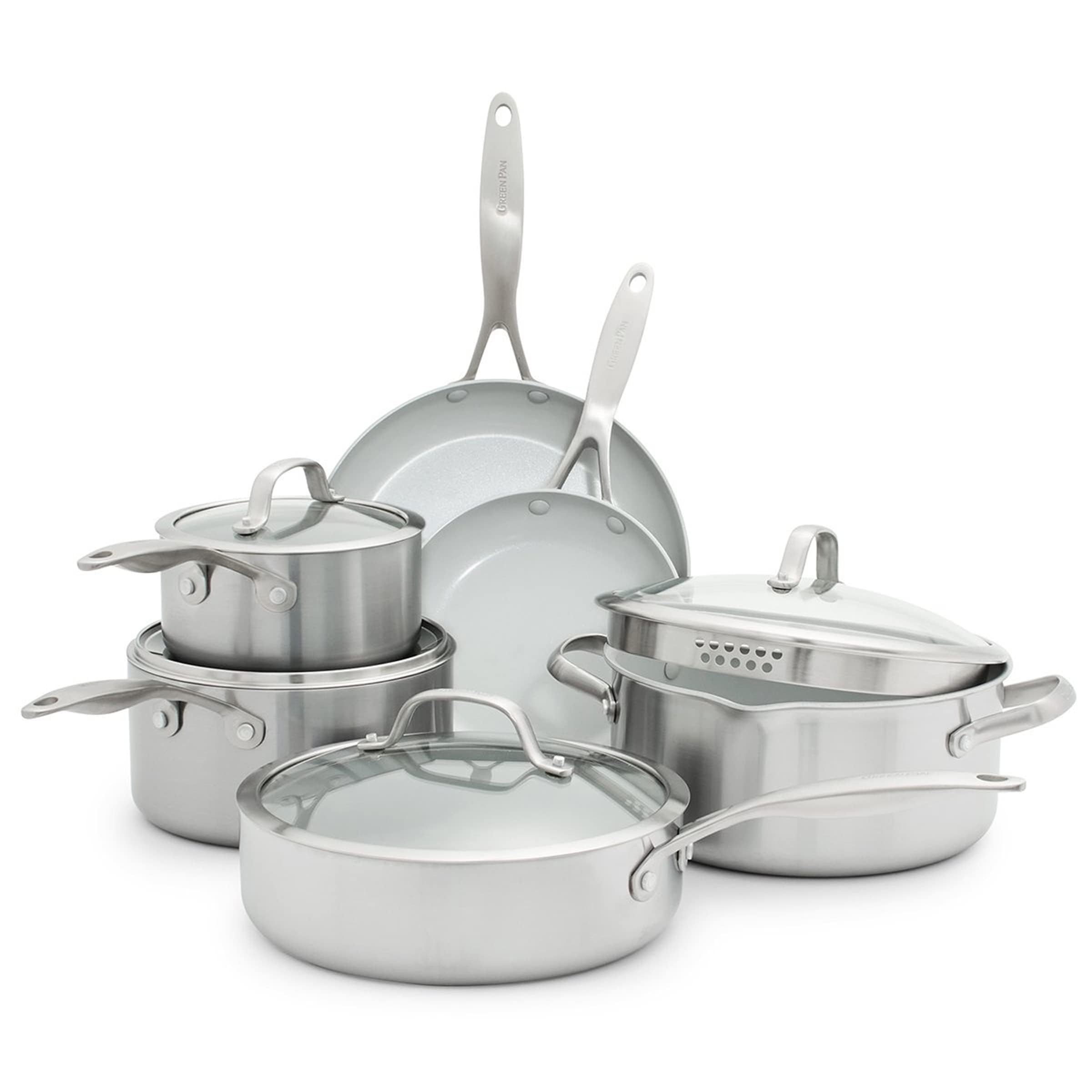 Version 1.0.0 Batería de cocina juego de ollas GreenPan Venice Pro CC000018 001 cerámica antiadherente 10 piezas