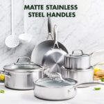 Batería de cocina juego de ollas GreenPan Venice Pro CC000018 001 cerámica antiadherente 10 piezas