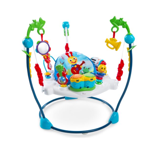 Baby Einstein Neighborhood Symphony Activity Centro de Actividades Saltador para Bebés, Entretenedor Infantil con Luces