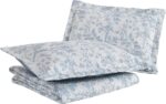 Juego de edredón Laura Ashley Revman Industries 221083 King algodón suave reversible peso medio todo el año 3 piezas con