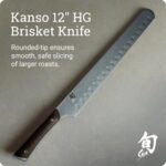 Shun Kanso - Cuchillo de pechuga hueca de 12 pulgadas, cuchillo japonés hecho a mano con funda de madera Saya, hoja de a