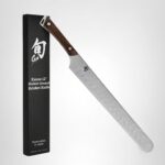 Shun Kanso - Cuchillo de pechuga hueca de 12 pulgadas, cuchillo japonés hecho a mano con funda de madera Saya, hoja de a