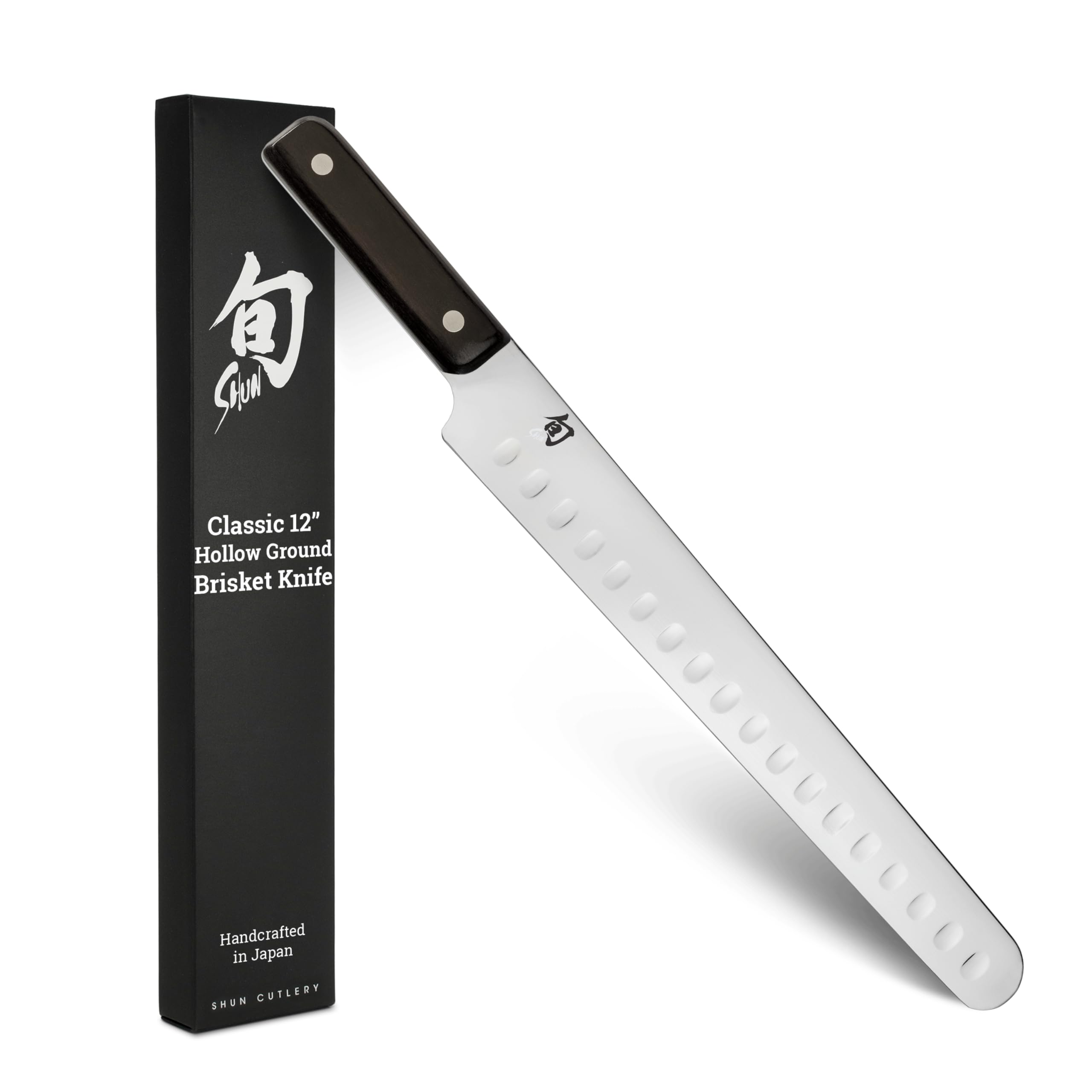 Version 1.0.0 Cuchillo para pechuga Shun Classic Kai DM0778 hoja japonesa 12 pulgadas hueca acero VG-MAX damasco