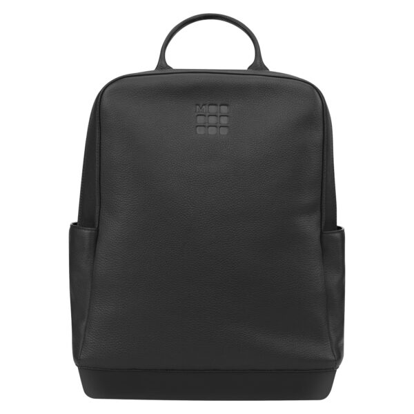 Moleskine Mochila clásica de cuero, Negro -, Mochila
