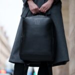 Moleskine Mochila clásica de cuero, Negro -, Mochila