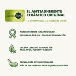 Batería de Cocina Juego de Ollas y Sartenes GreenPan Valencia Pro CC000675-001 11 Piezas Cerámica Antiadherente Anodizad