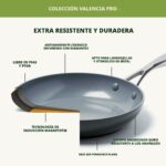 Batería de Cocina Juego de Ollas y Sartenes GreenPan Valencia Pro CC000675-001 11 Piezas Cerámica Antiadherente Anodizad