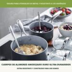 Batería de Cocina Juego de Ollas y Sartenes GreenPan Valencia Pro CC000675-001 11 Piezas Cerámica Antiadherente Anodizad